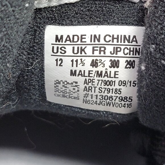 Adidas‎ Originals ZX700 Men's Sneakers Size 12, Black/White, Suede Shoes Casual - Picture 11 of 11